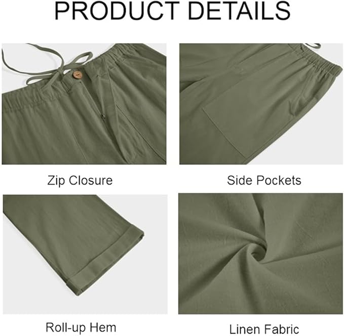 Gafeng Mens Linen Pants - Image 2