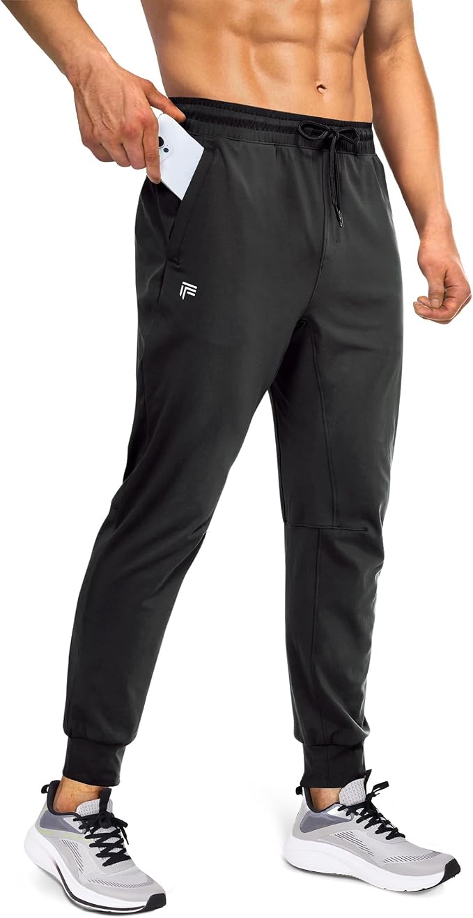Mens Joggers with Zipper Pockets