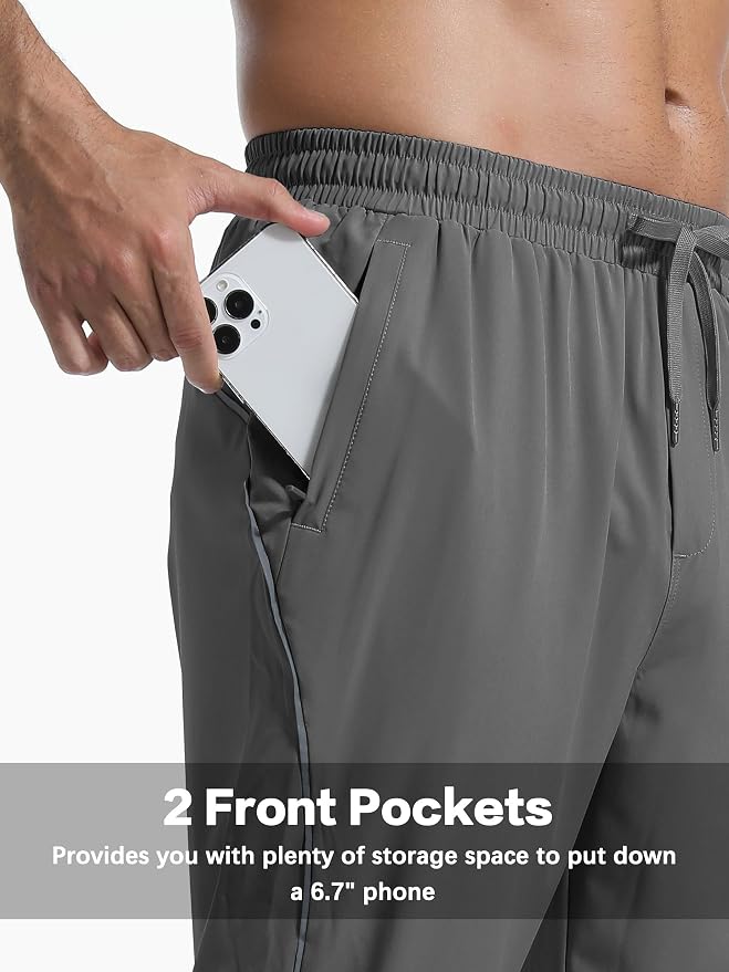 Men's Lightweight Sweatpants with Pockets - Image 2