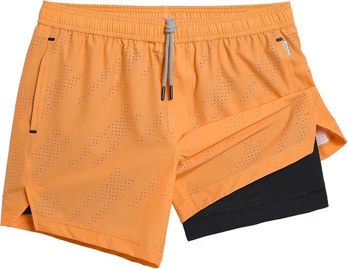 maamgic Mens Shorts with Compression Liner
