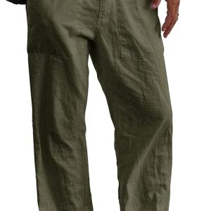 Gafeng Mens Linen Pants