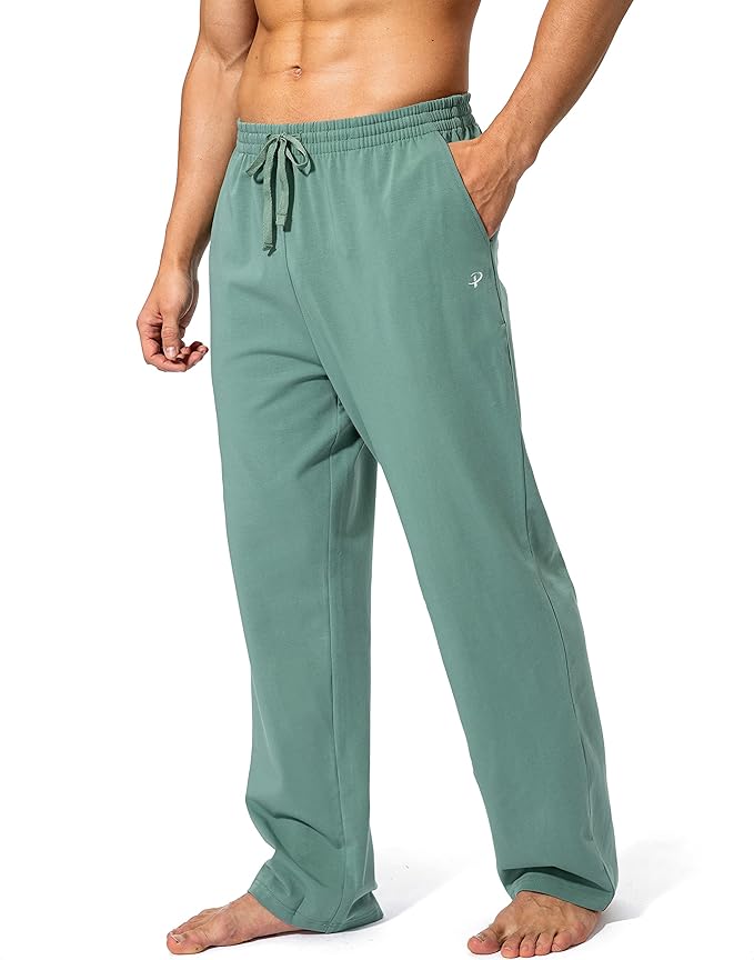Pudolla Men's Cotton Yoga Sweatpants